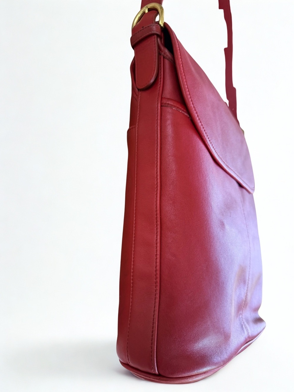 Vintage COACH 1997 Red Leather Whitney Crossbody Bag | Style 4115 - Picture 5 of 9